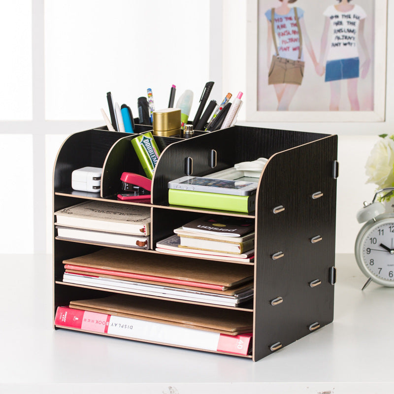 Office Desk Wooden Storage Box.